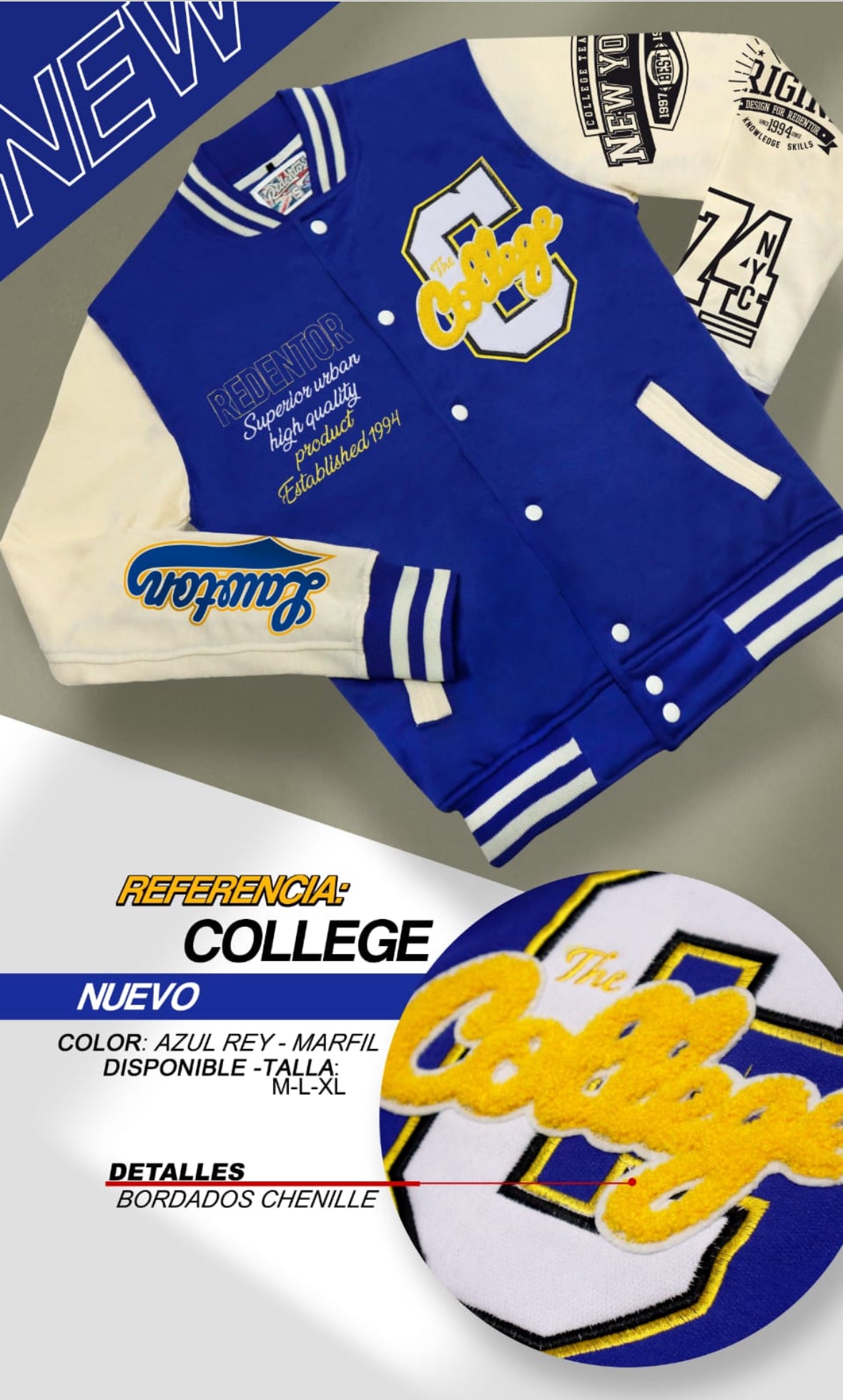 Chaqueta beisbolera R8