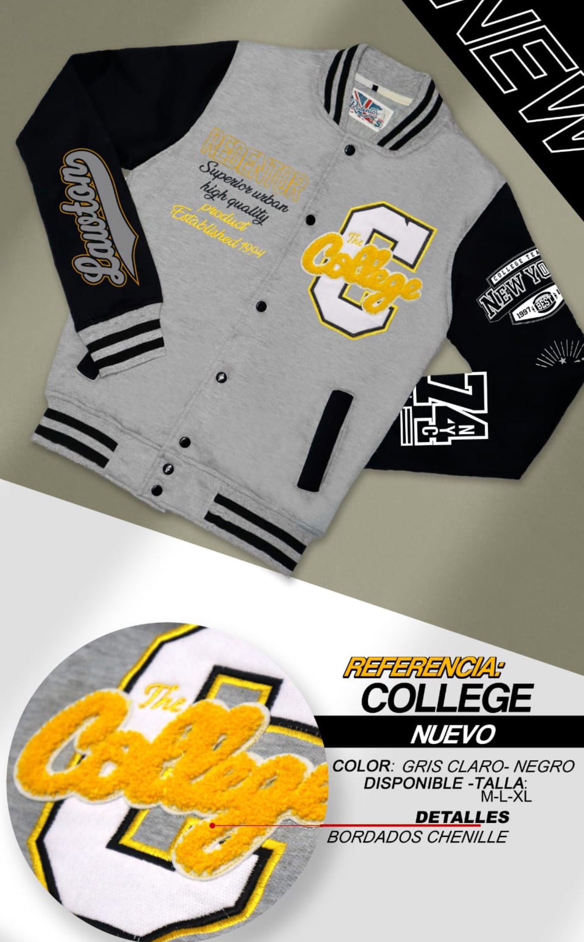 Chaqueta beisbolera R8