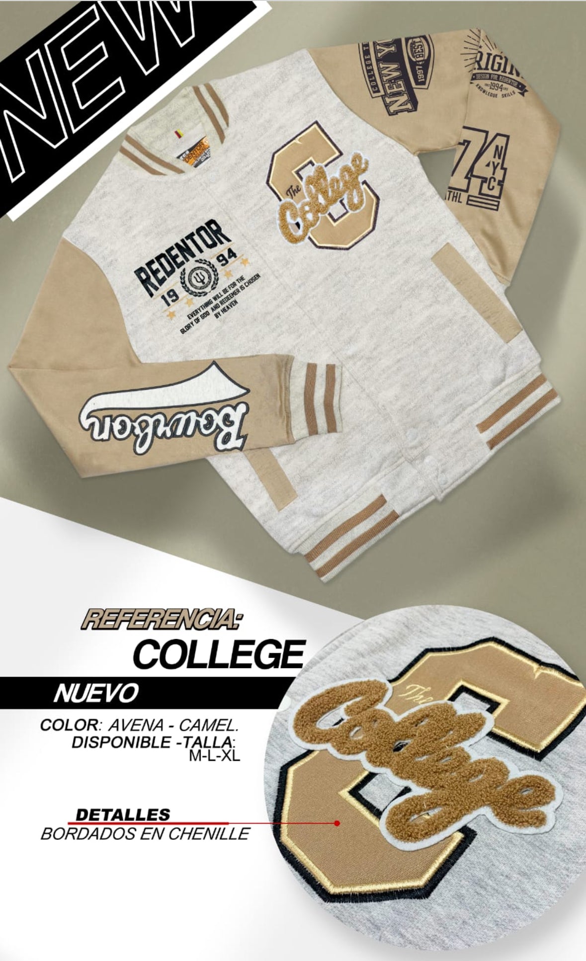 Chaqueta beisbolera R8